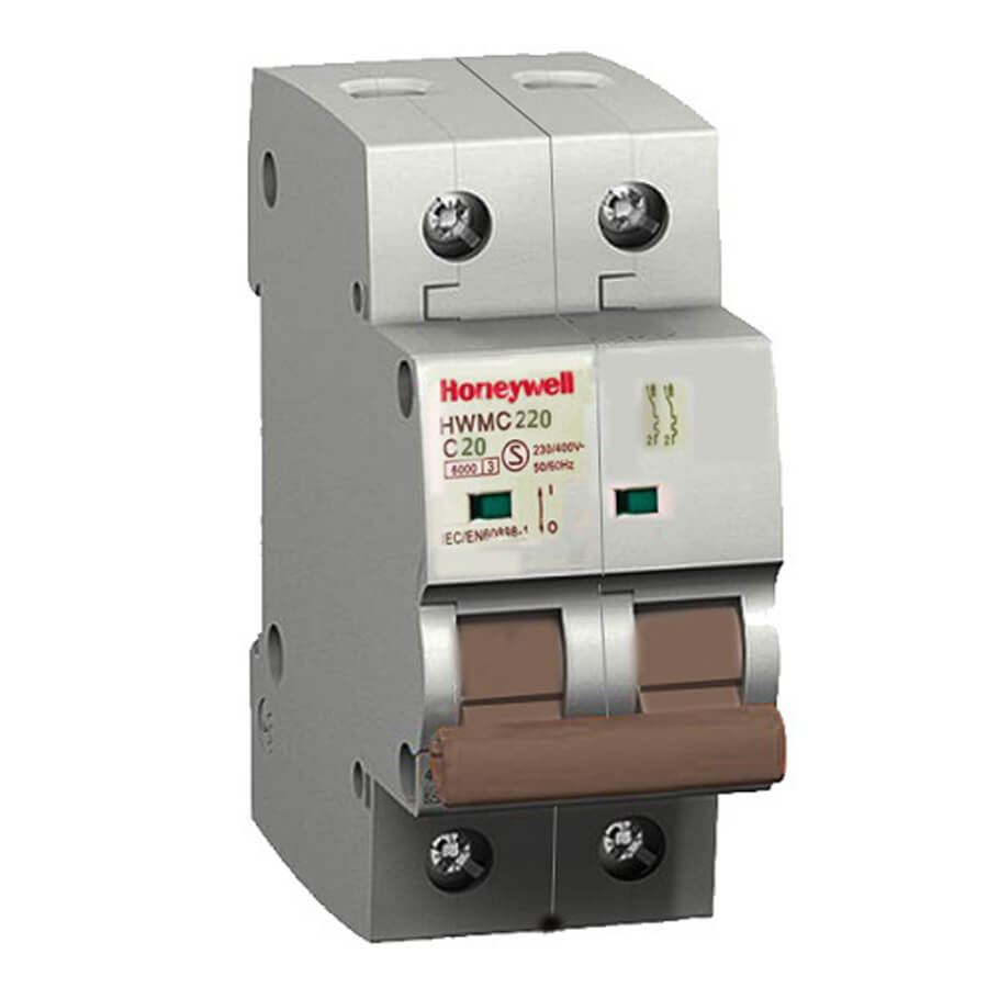 Cầu dao tự động MCB 2 cực 20A HONEYWELL HWMC220